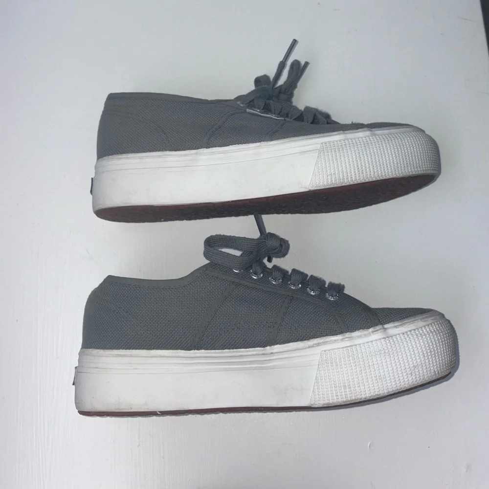Superga Platform Sneakers gray